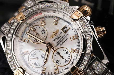 breitling ladies diamond bezel|breitling diamond bezel price.